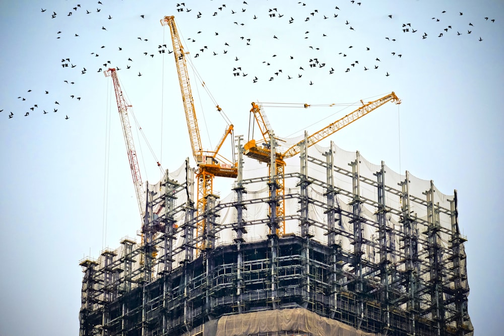 Estructura metálica en ejecución