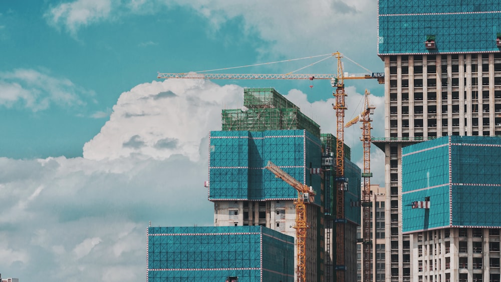 Edificio en altura en construcción